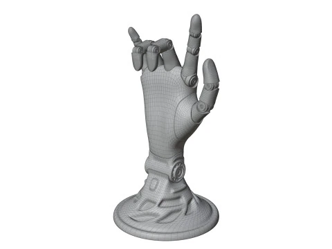 Mechanical hand robot figure 3D Model