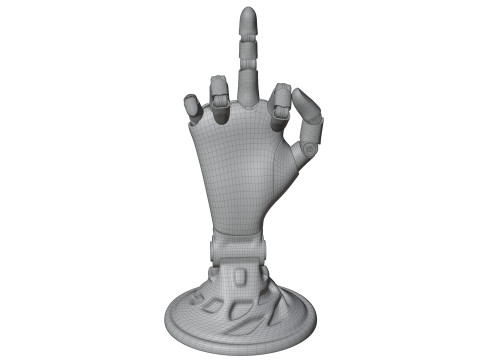 Mekanik el robotu figürü 3D Model