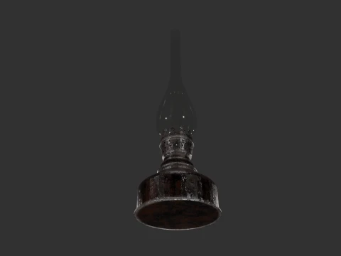 오일램프 3D 모델