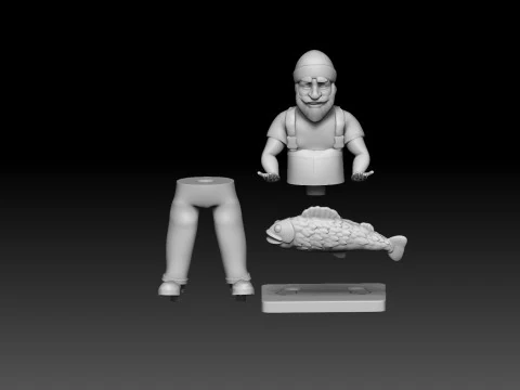 Big Bass 3D Print Model