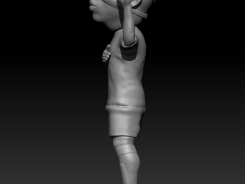 Osimhen 3D Baskı Modeli