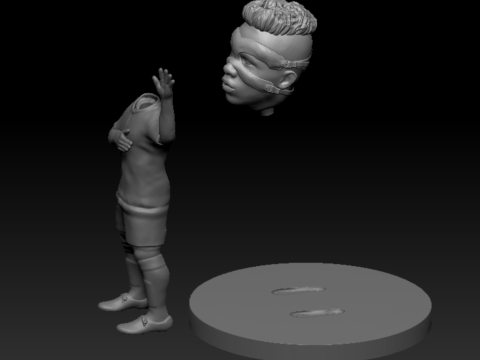 Osimhen 3D Baskı Modeli