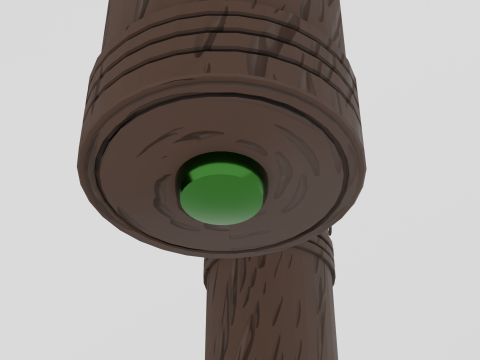 Nunchucks with an iron chain 3D-Modell