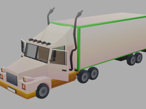 Stylized lowpoly vehicle pack - L-poly 3D Model
