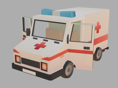 Stylized lowpoly vehicle pack - L-poly 3D Model