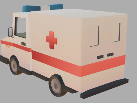 Stylized lowpoly vehicle pack - L-poly 3D Model