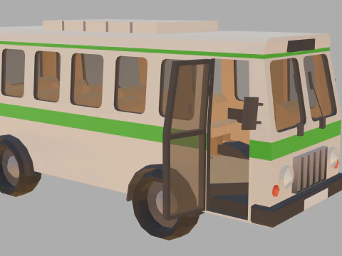 Stylized lowpoly vehicle pack - L-poly 3D Model