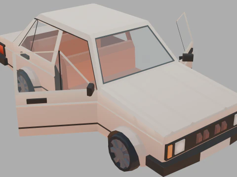 Stylized lowpoly vehicle pack - L-poly 3D Model