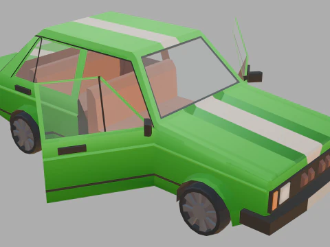 Stylized lowpoly vehicle pack - L-poly 3D Model