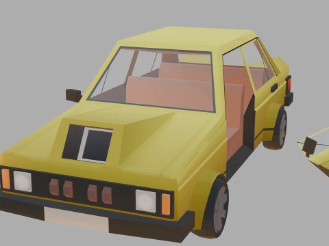 Stylized lowpoly vehicle pack - L-poly 3D Model