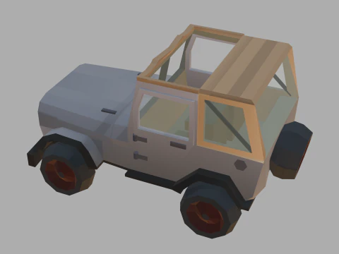 Stylized lowpoly vehicle pack - L-poly 3D Model