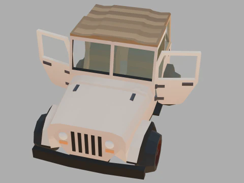 Stylized lowpoly vehicle pack - L-poly 3D Model