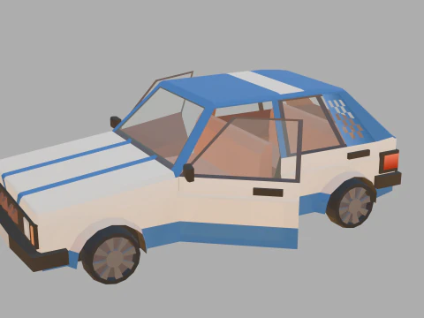 Stylized lowpoly vehicle pack - L-poly 3D Model
