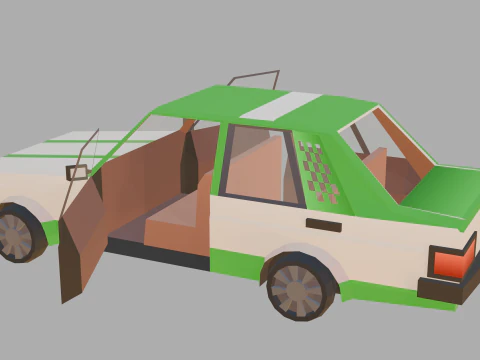 Stylized lowpoly vehicle pack - L-poly 3D Model