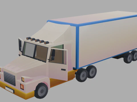 Stylized lowpoly vehicle pack - L-poly 3D Model