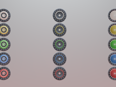 Low poly car model with various modifications Model 3D