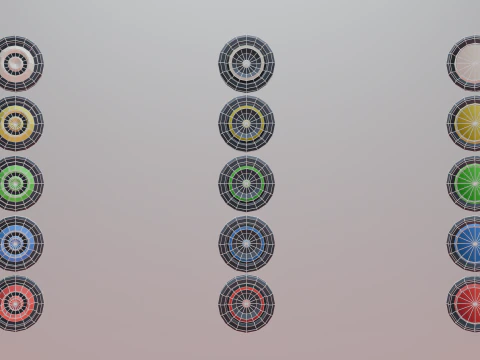 Low poly car model with various modifications 3D Model