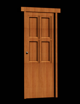 WOOD DOOR Model 3D .c4d .max .obj .3ds .fbx .stl .blend 
