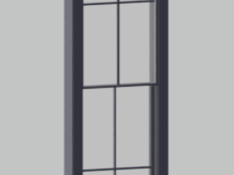Black windows 3D-Modell