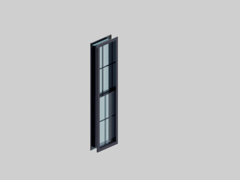 Black windows 3D Model