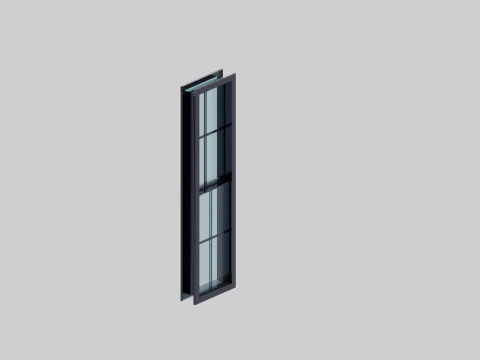 Black windows 3D Model