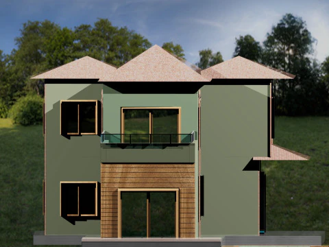 Villa Classica Modello 3D