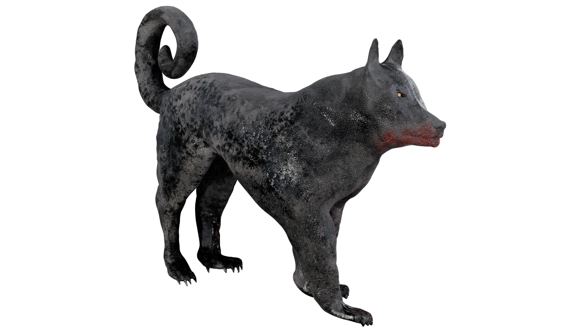 Wolf 3d 3D Model .c4d .max .obj .3ds .fbx .stl .blend 