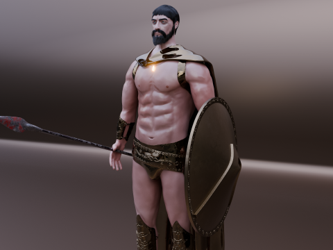 Leonidas 3d 3D 模型