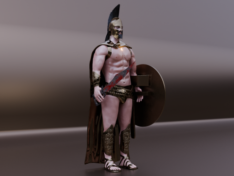 Leonidas 3d 3D 模型
