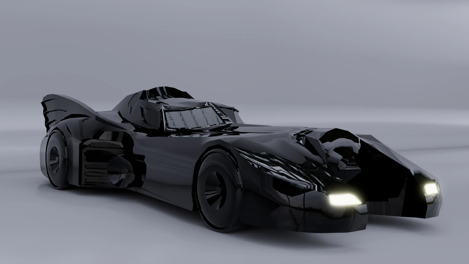 Batmobile 3d 3D Model .c4d .max .obj .3ds .fbx .stl .blend 