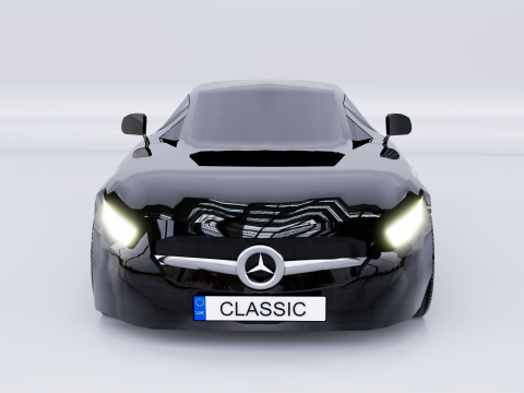 Mercedes AMG GT 3d 3D Модель