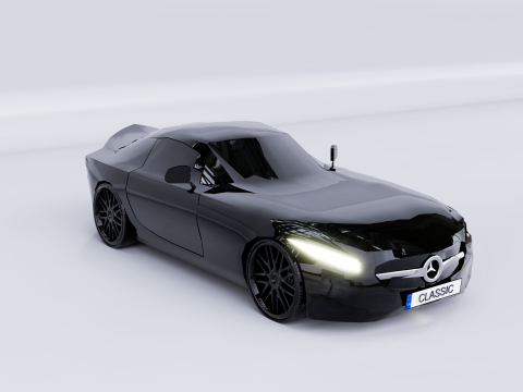 Mercedes AMG GT 3d 3D Модель