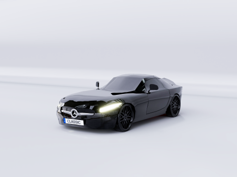 Mercedes AMG GT 3d 3D Модель