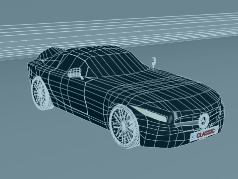 Mercedes AMG GT 3d 3D Модель