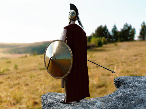 Rei Le&ocirc;nidas 3d Modelo 3D