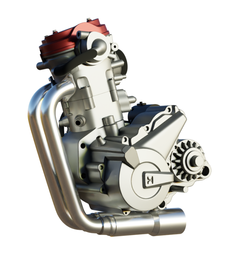 Husqvarna sm 630 te 630 engine 3d customizable model 3D 모델 .c4d .max .obj .3ds .fbx .stl .blend