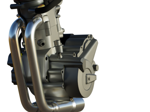 Husqvarna sm 630 te 630 engine 3d customizable model 3D 모델
