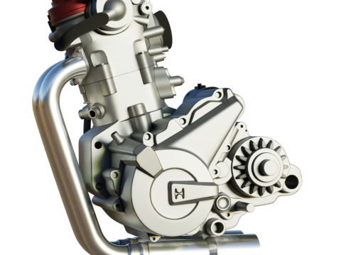 Husqvarna sm 630 te 630 engine 3d customizable model 3D 모델