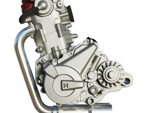 Husqvarna sm 630 te 630 engine 3d customizable model 3D 모델