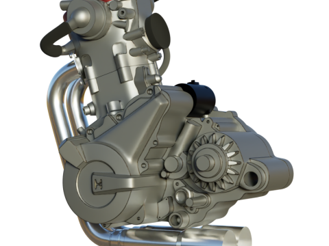 Husqvarna sm 630 te 630 engine 3d customizable model 3D 모델