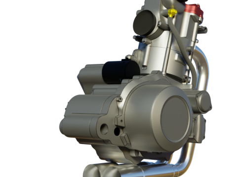 Husqvarna sm 630 te 630 engine 3d customizable model 3D 모델
