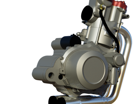 Husqvarna sm 630 te 630 engine 3d customizable model 3D 모델