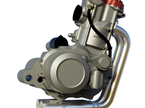 Husqvarna sm 630 te 630 engine 3d customizable model 3D 모델