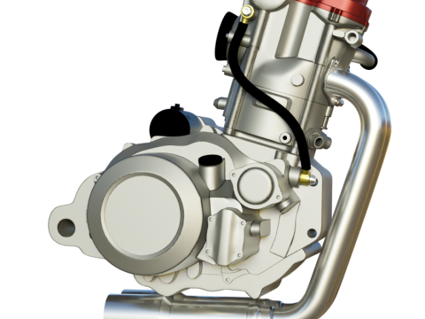 Husqvarna sm 630 te 630 engine 3d customizable model 3D 모델