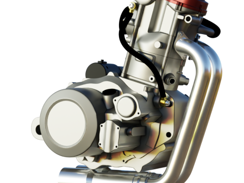Husqvarna sm 630 te 630 engine 3d customizable model 3D 모델