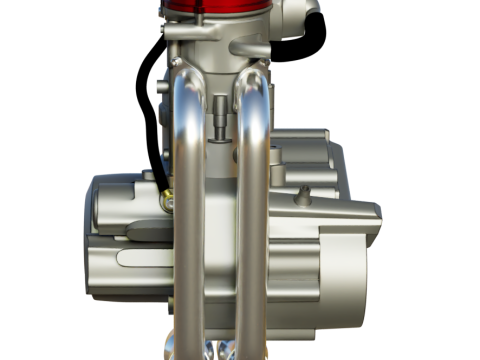 Husqvarna sm 630 te 630 engine 3d customizable model 3D 모델