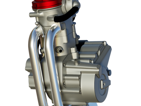 Husqvarna sm 630 te 630 engine 3d customizable model 3D 모델