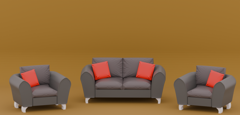 Armchair 3D Модель .c4d .max .obj .3ds .fbx .stl .blend 
