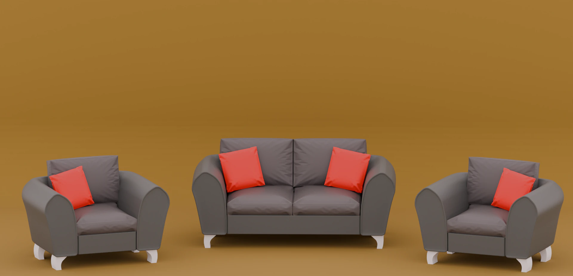 Armchair 3D Model .c4d .max .obj .3ds .fbx .stl .blend