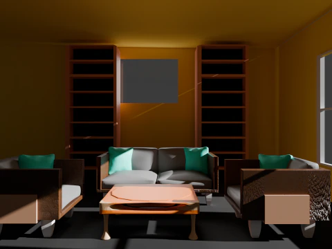 アームチェア 3Dモデル